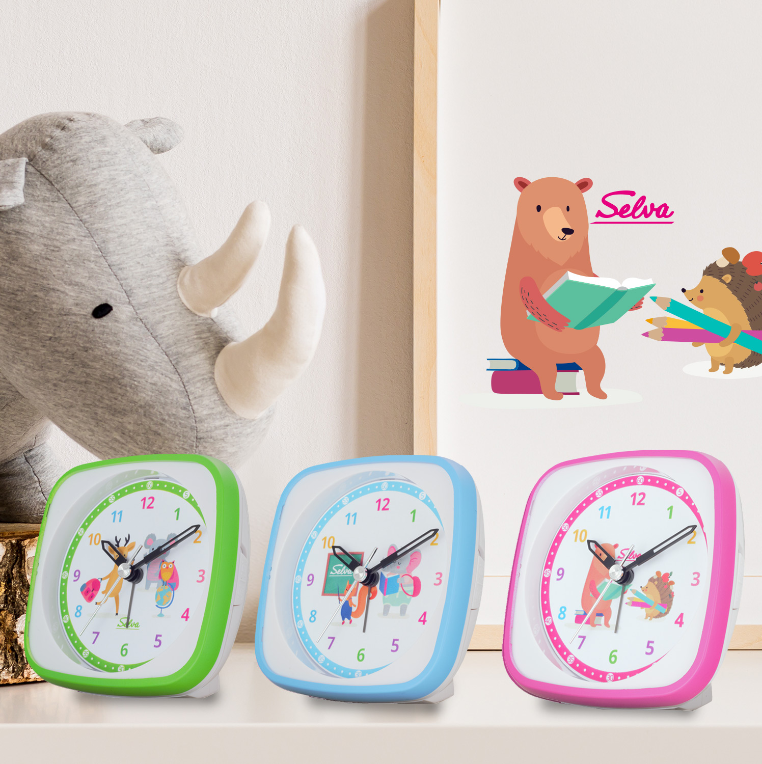 SELVA Exclusive children's alarm clock, silent