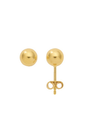 Ear studs gold 585/GG, sphere 6.00 mm