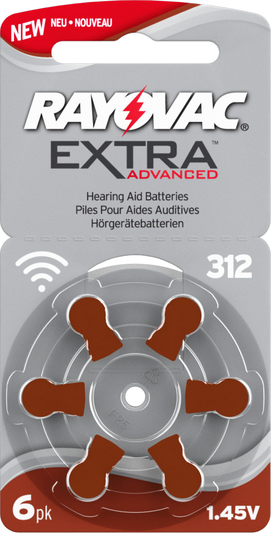 Rayovac 312 hearing aid button cell