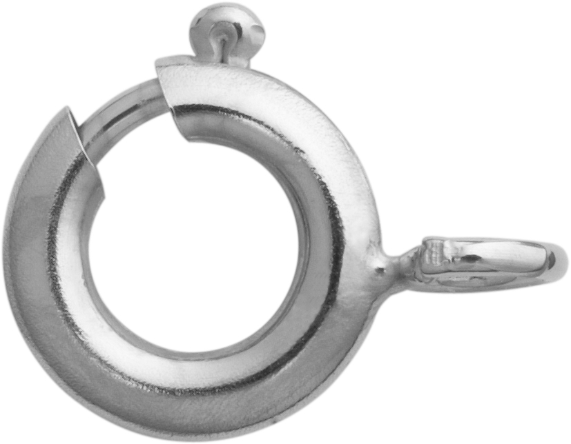 veerring zilver 925/- Ø 8,00mm zonder versterking