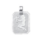 Zodiac silver 925/- Virgo, square