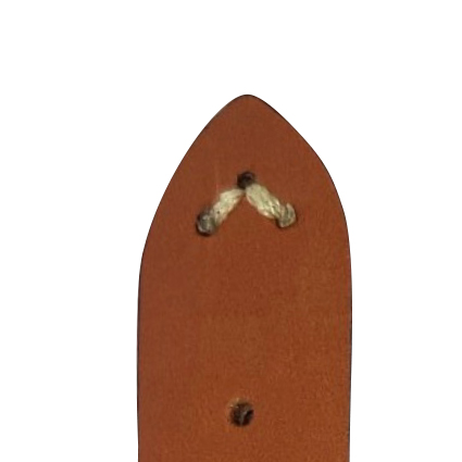 Pasek skórzany jasnobrązowy vintage gładki 18mm