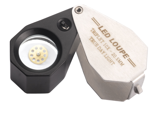 Lupe (10x) mit integrierter LED