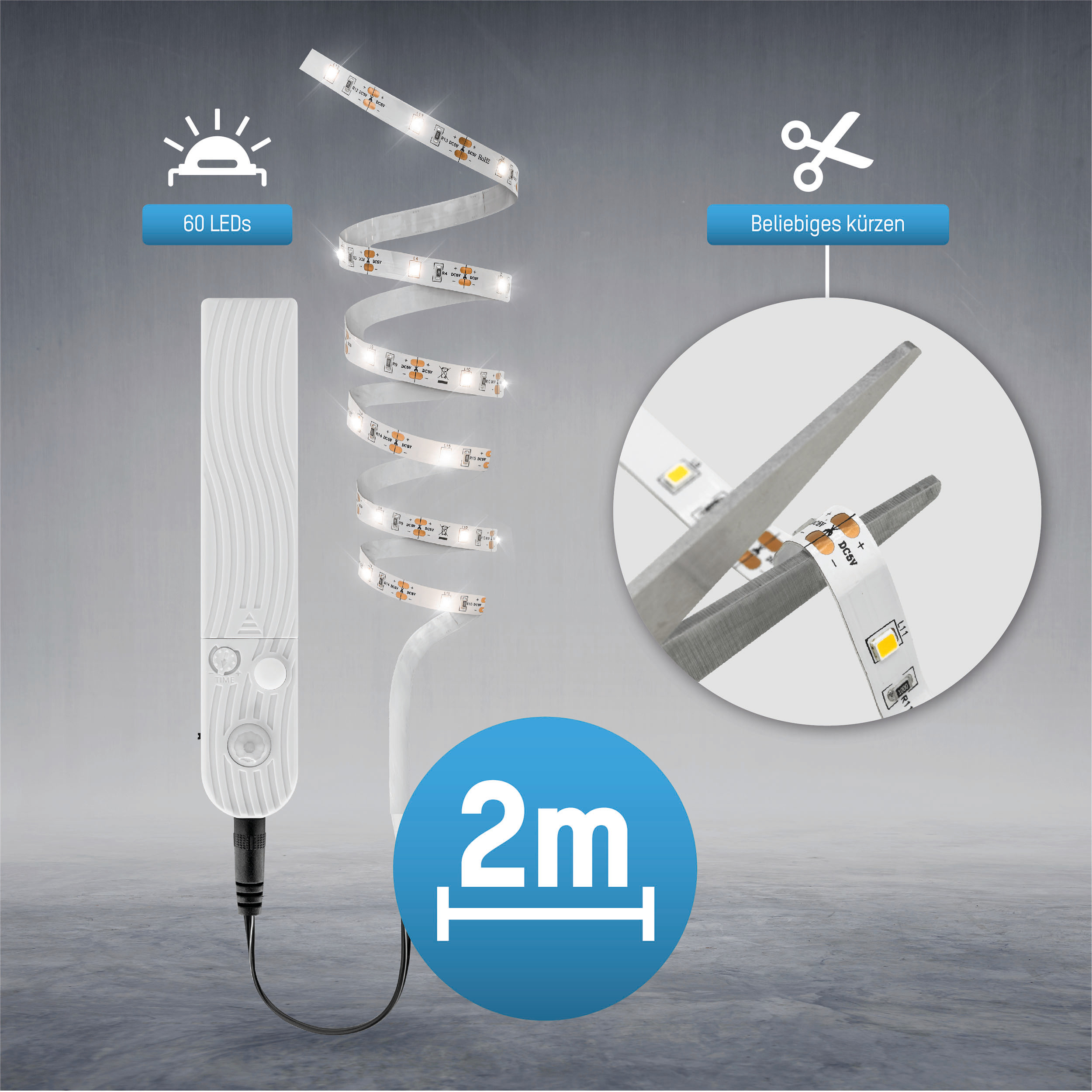 LED-Band mit Bewegungs- und Dämmerungssensor