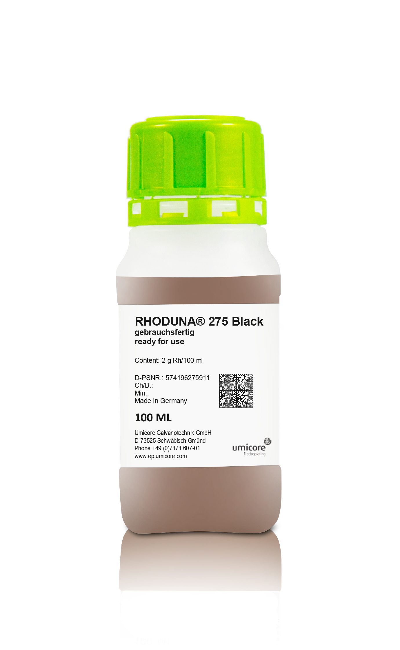 Black rhodium bath Wieland