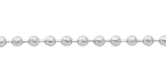 Collier chain silver 925/-, sphere 50 cm