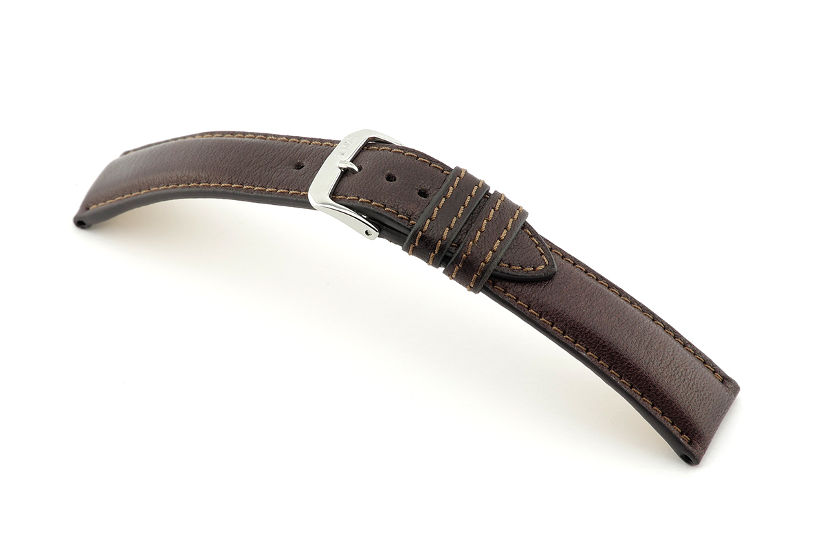 Leather strap Sherwood 20 mm mocha BIO