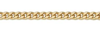 Collier chain gold 333/GG, curb chain 45cm