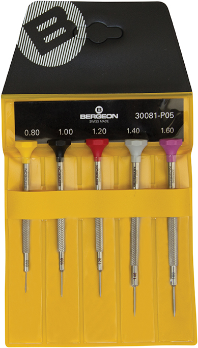 _ Screwdriver set 5 pcs., in plastic bag, Bergeon