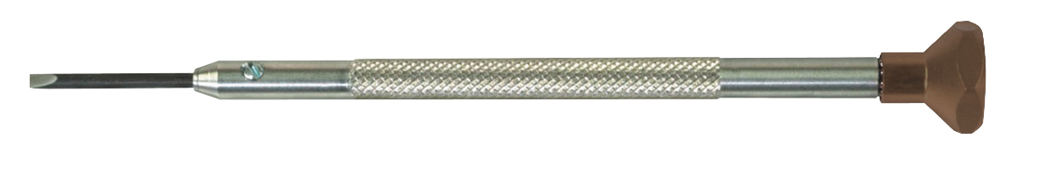 Schraubendreher mit Stahlklinge 1,5 mm Horotec