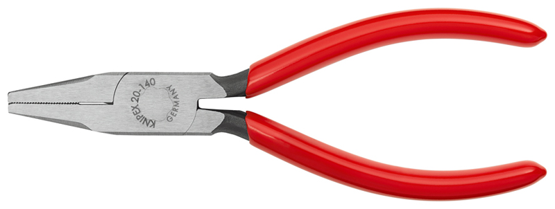 Knipex Flachzange mit Hieb, Länge 140mm