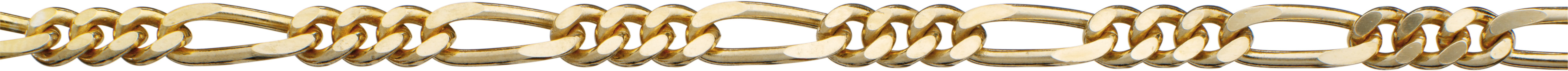 Figarokette Gold 585/-Gg 4,00mm, Drahtstärke 1,20mm