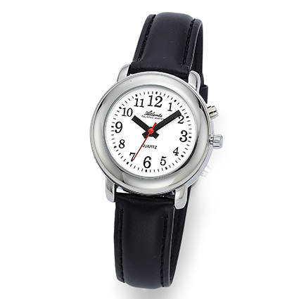 Atlanta 8916/19 silver speaking wristwatch