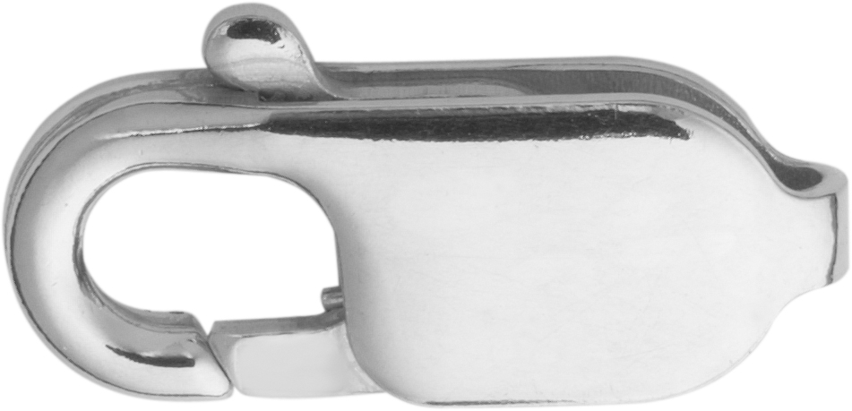 Karabińczyk płaski srebro 925/- 14,00mm tłoczony
