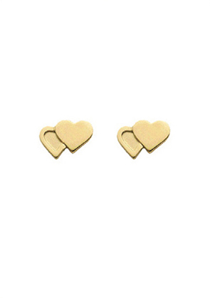 Ear studs gold 333/GG, heart