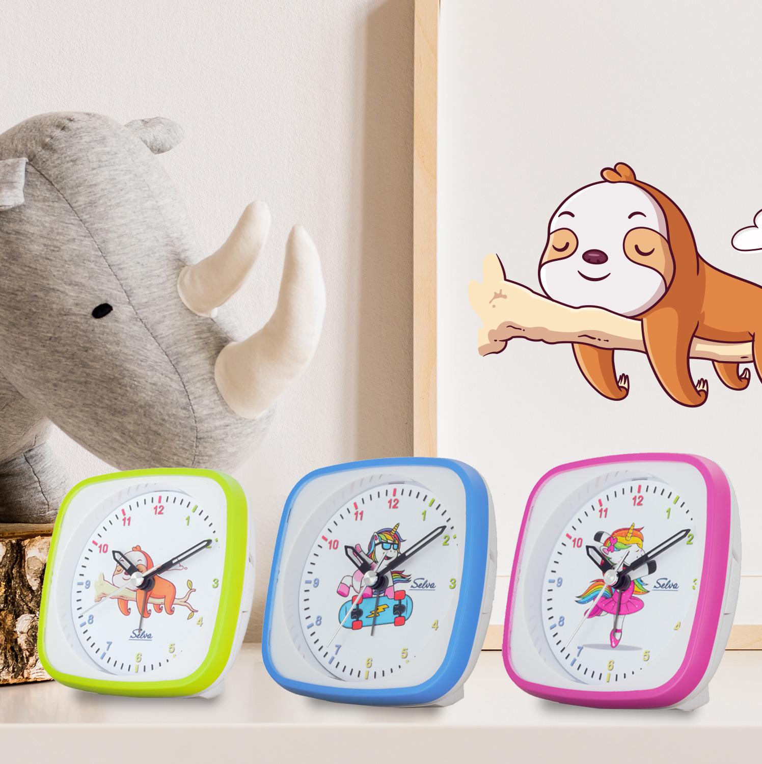 SELVA Exclusive children's alarm clock, silent