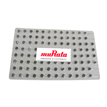 Murata 377 button cell on pallet