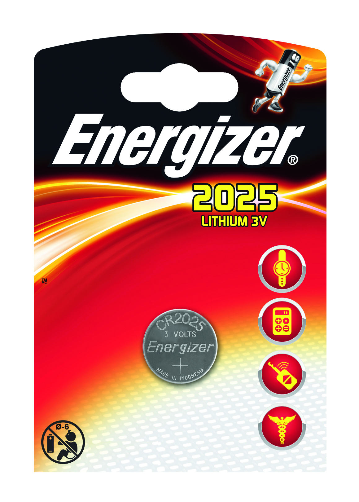 Energizer 2025 lithium button cell