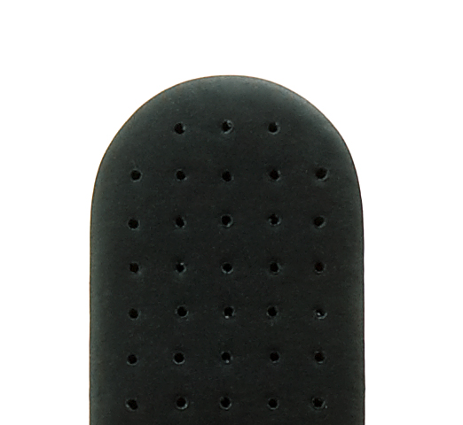 Lederband Design Waterproof 18mm schwarz mit Punktelochung