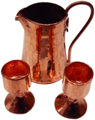Copper vessel ass. 4cm and 1,5cm