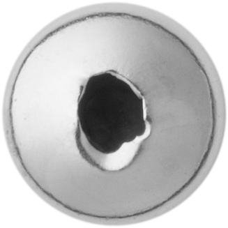 Linse Silber 925/- poliert, rund Ø 5,00mm