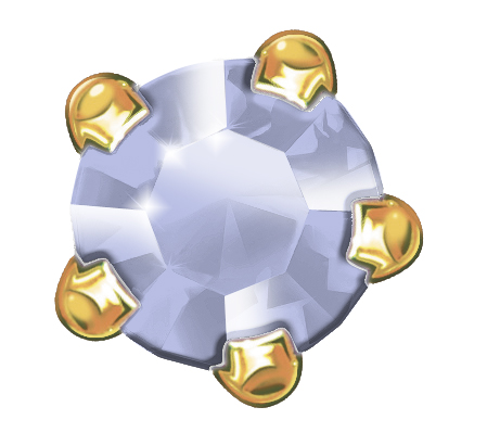 Erstohrstecker Estelle System II 4,00 mm 375 Gold Tansanit