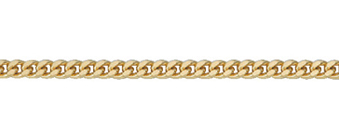 Collier chain gold 333/GG, curb chain 38cm