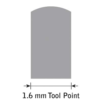 Glensteel Flachstichel parallel Nr.16 - 1,6 mm