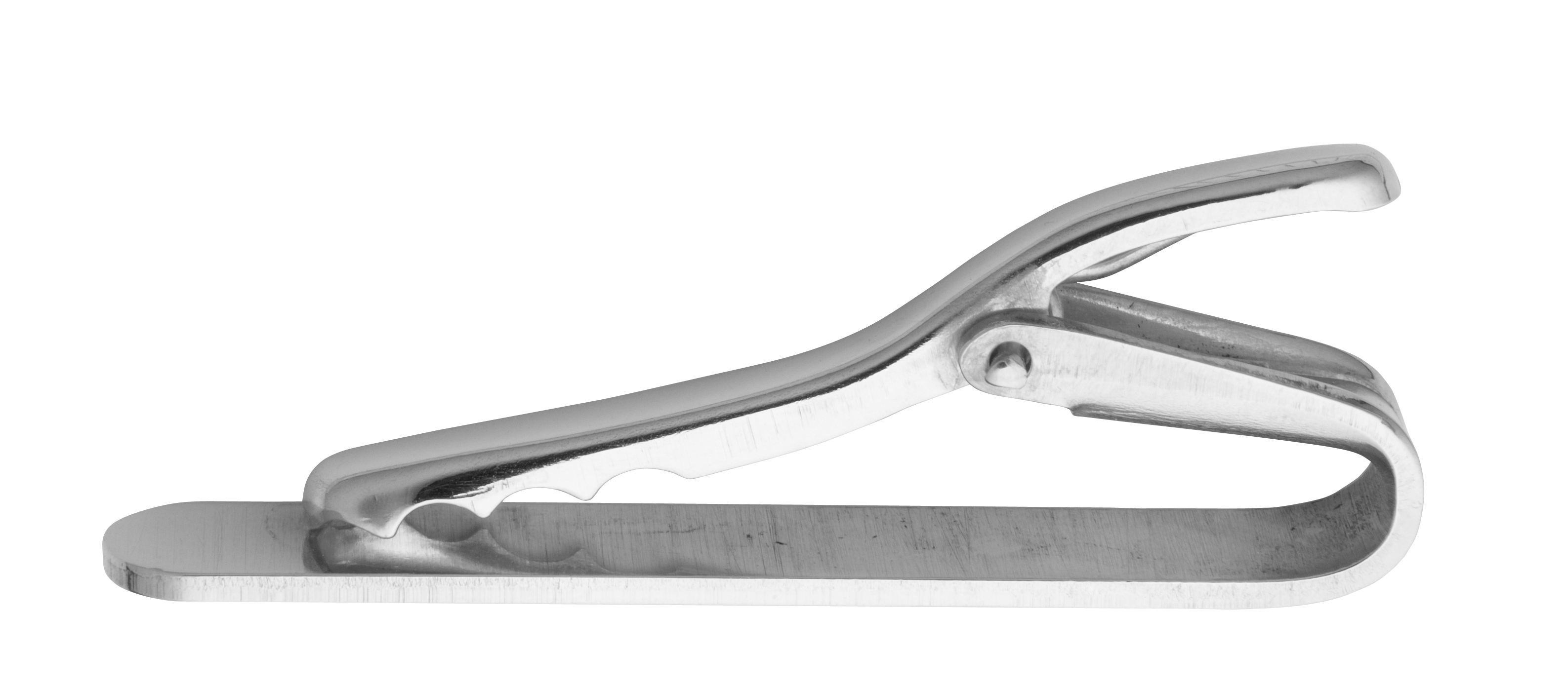 Crocodile clamp silver 925/-, L 40,00 x W 6,00mm
