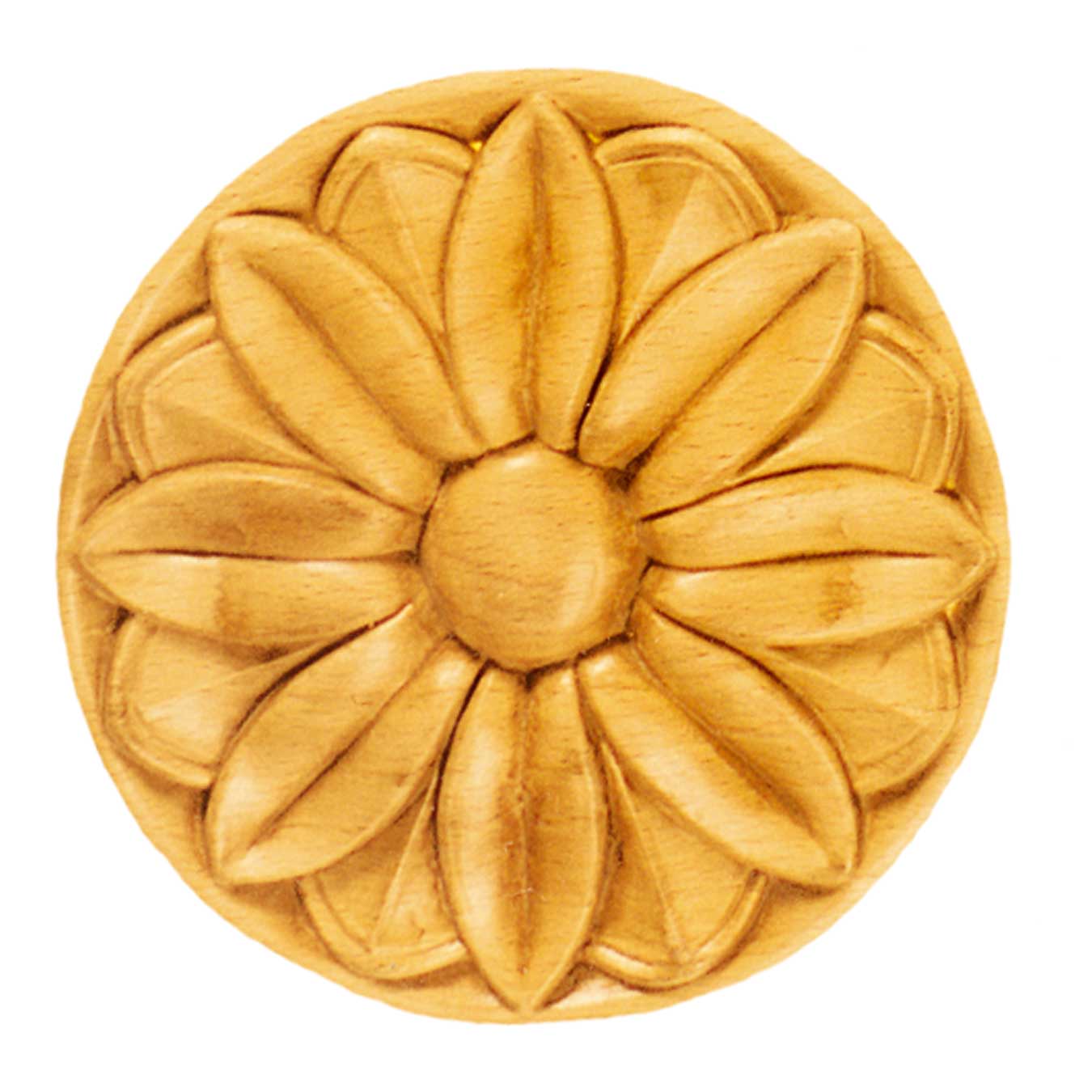 Trim part wood flower Ø 70 x 7mm