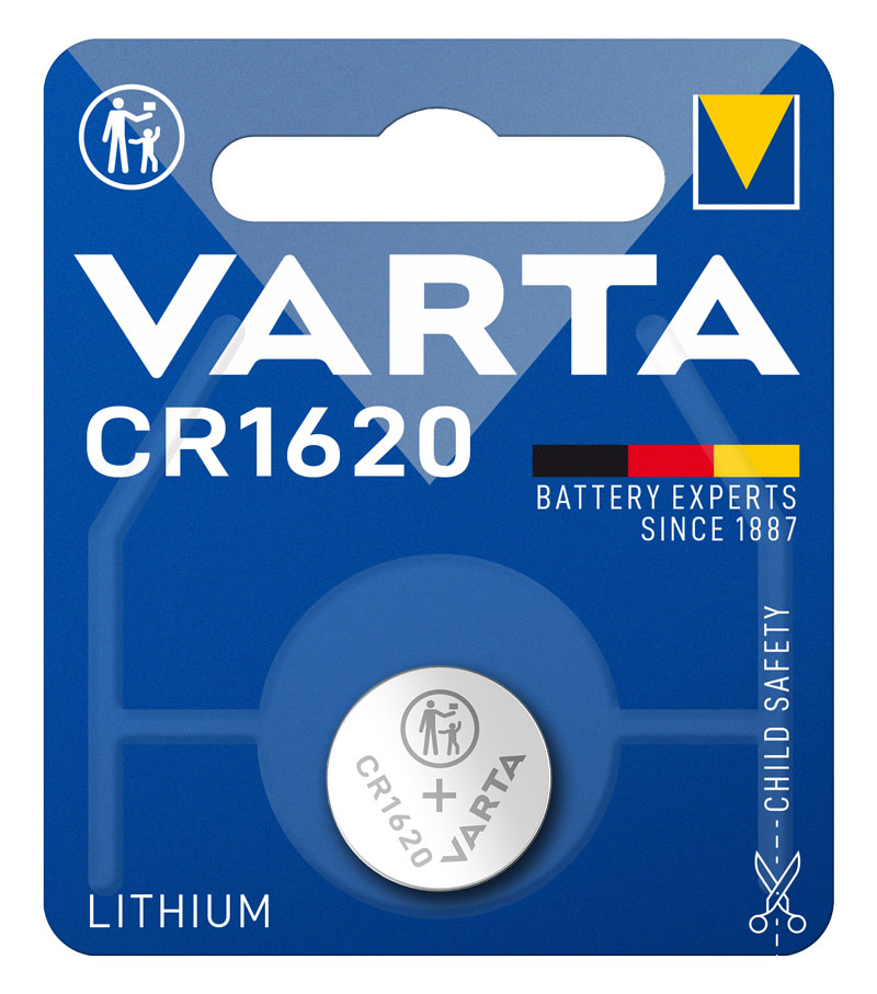 Varta 1620 Lithium Knopfzelle <br/>Nr.IEC: CR1620