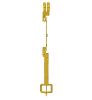 Pendulum intermediate part/ extension, Brass L: 105mm