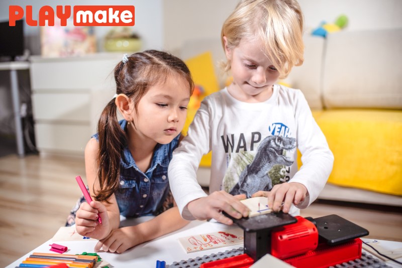 PLAYMAKE Modellbau-Werkzeugset 4in1 speziell für Kinder