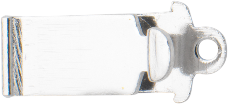 Box snap silver 925/- single-row, L 10,00 x W 4,90mm