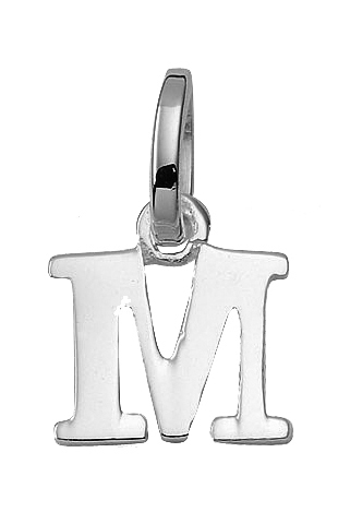 letter hanger zilver 925/-   M