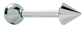 Prikbel Systeem 75 Barbell wit 4 mm voor in het kraakbeen Studex