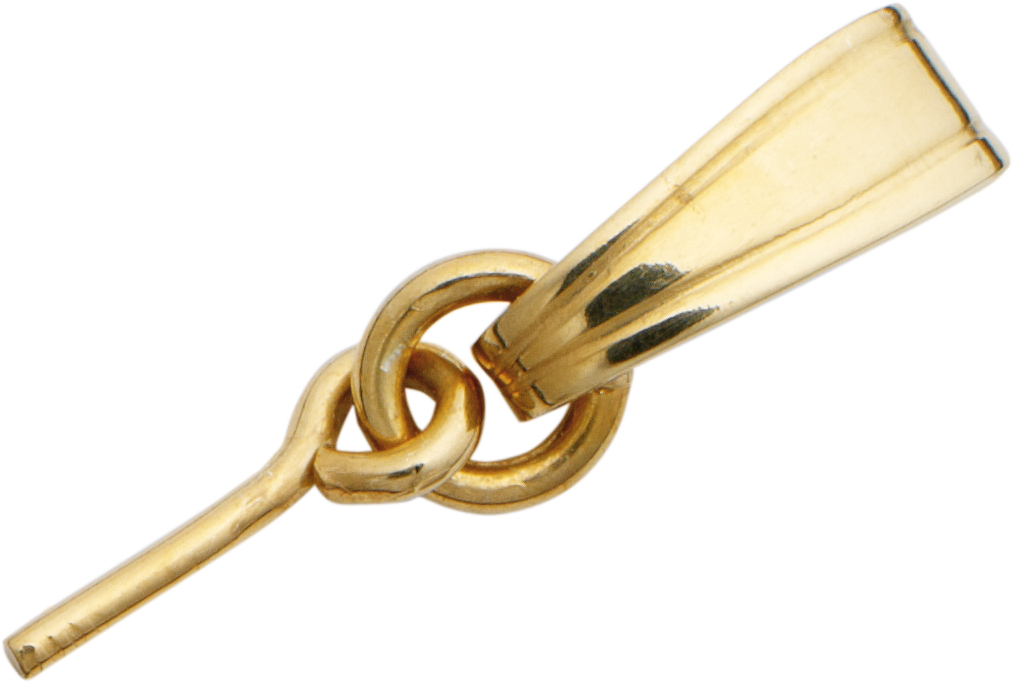 Pin gold 585/-Gg, 0.80mm with chain end