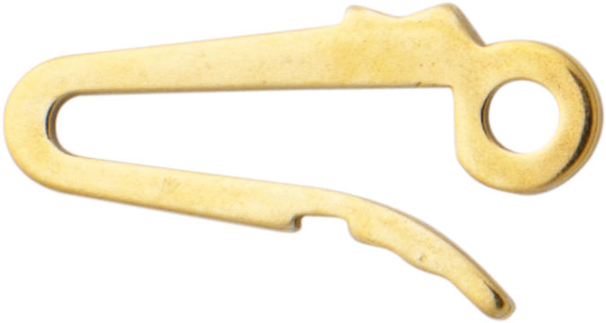 _ Snap for clasp silver 925/- yellow single-row, L 5,50 x W 2,60mm