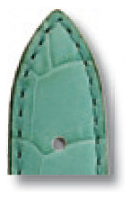 Leather strap Jackson 22mm turquoise with alligator embossing