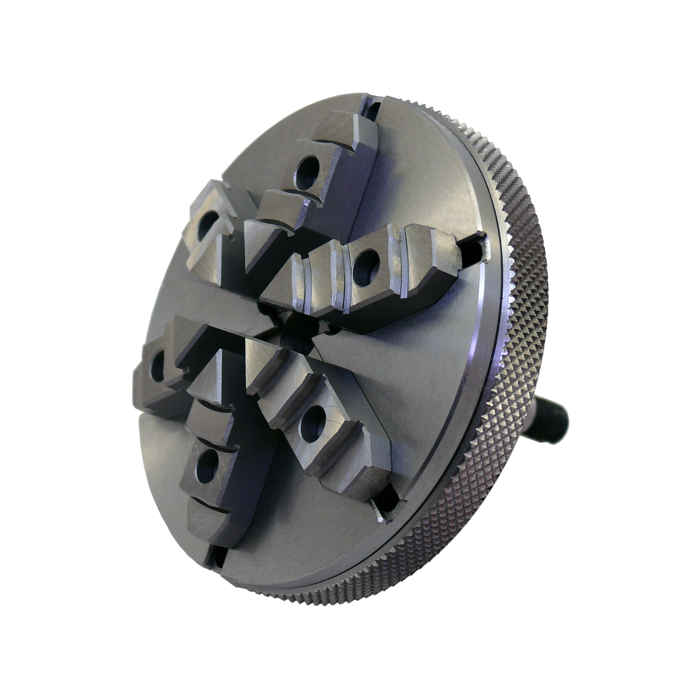Six-jaw chuck with hardened jaws Vector