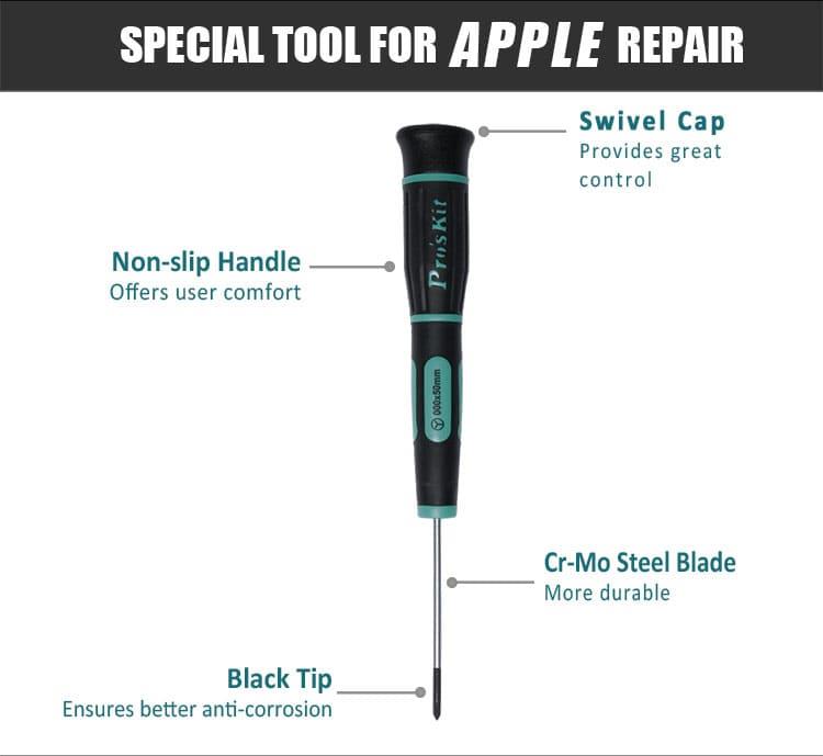 Precision screwdriver, especially for Apple watches