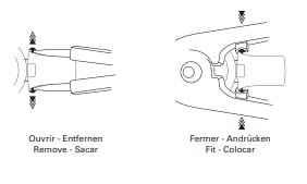 Zange für Armbandstifte Bergeon