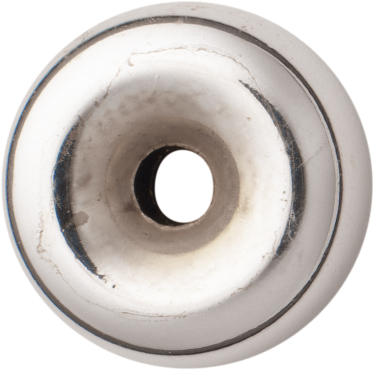 holle ring zilver 925/- gepolijst, rond Ø 10,00mm hoogte 5,00mm