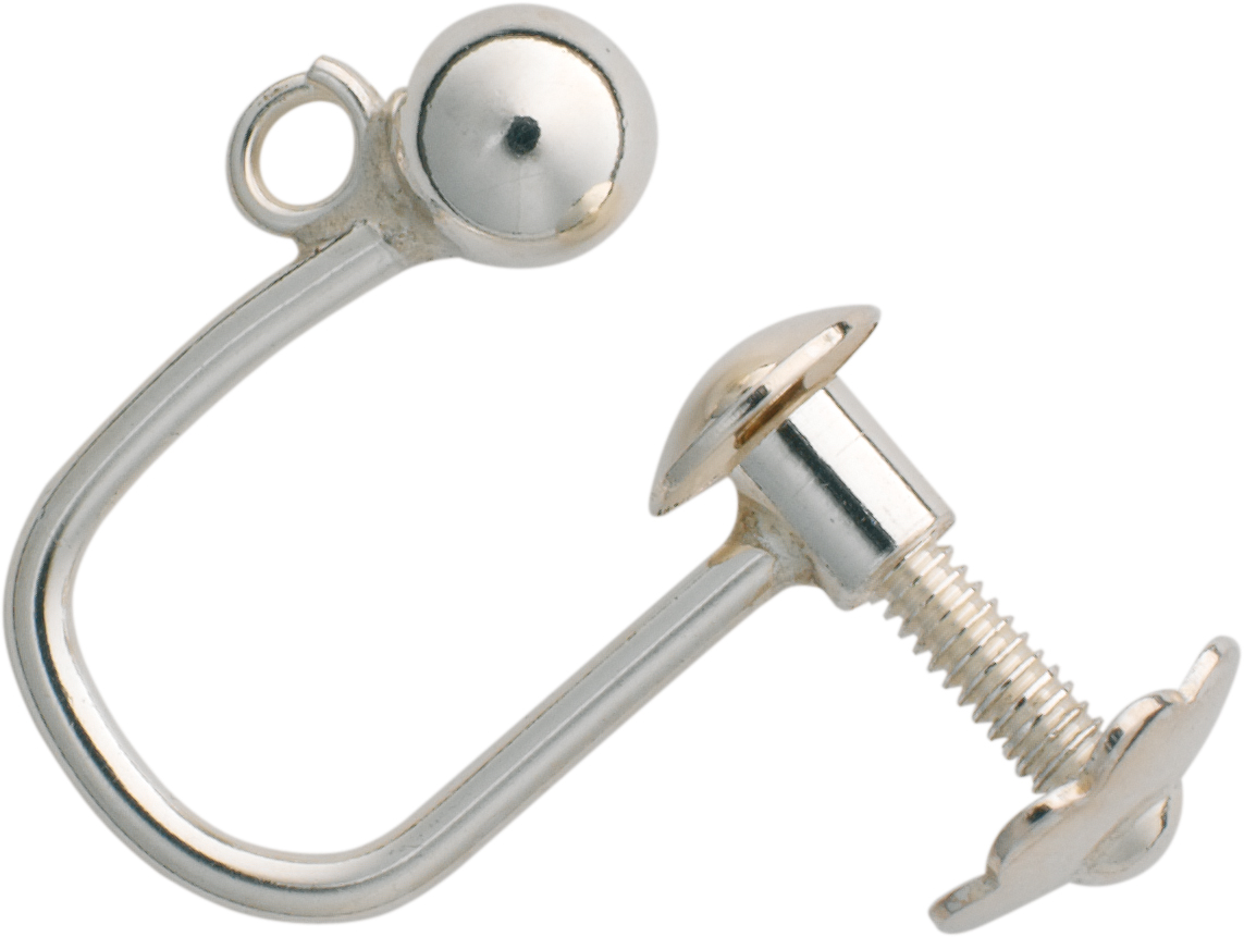 Clamp screw silver 925/- with ball Ø 3.50mm