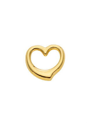 Pendant 3 pieces gold 333/GG swing heart