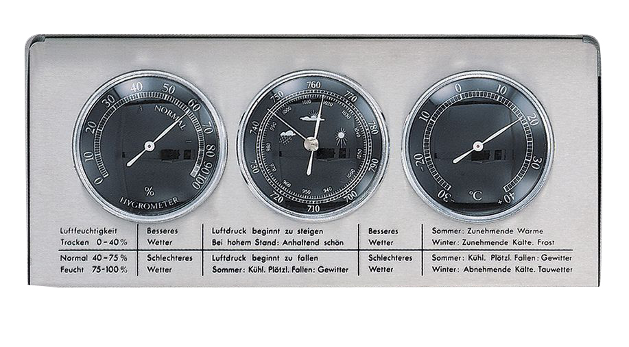 Weerstation voor buiten, Made in Germany, Metaal/Roestvrij staal