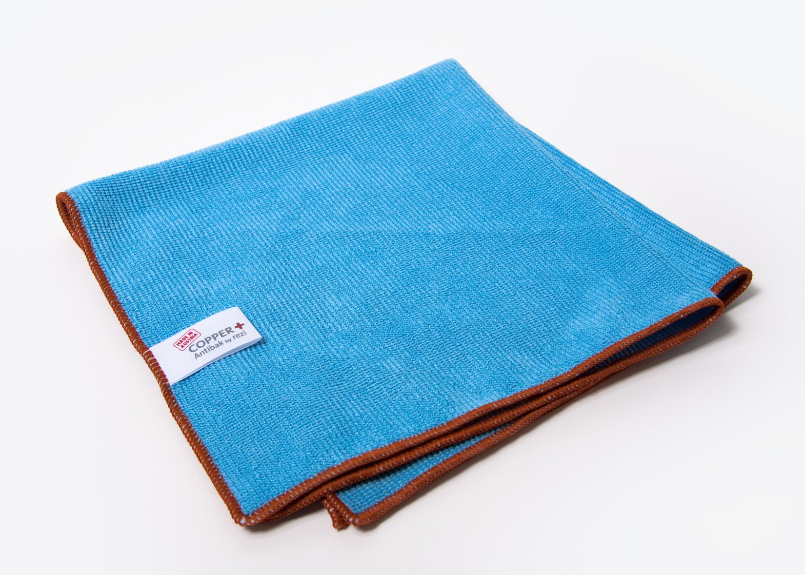 The EXCELLENT Copper+ Microfiber Cloth - one of the best dishwashing and cleaning cloths - hygienic- 2 pcs economy set