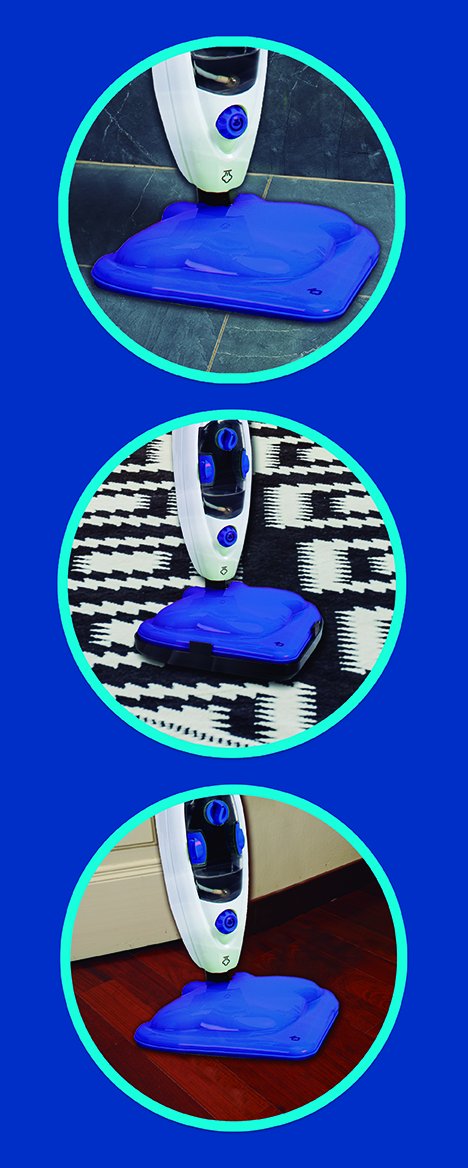 Steam mop steam cleaner - cleans and disinfects