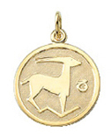 Zodiac gold 333/GG Capricorn, round