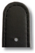 Lederband Louisville 18mm schwarz glatt
